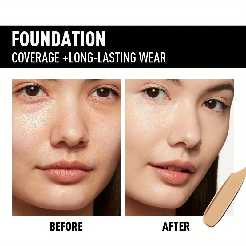 Fond de Teint Anti-Huile Impérméable – Couvrance Complète